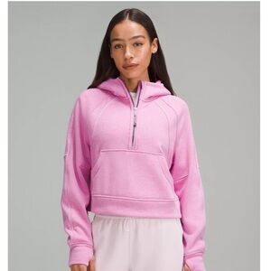 LULULEMON Scuba Oversized Half-Zip Hoodie PLUSH XS/S Dahlia Mauve